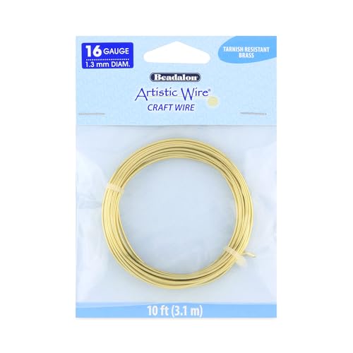 16 Gauge Tarnish Resistant Brass Craft Wire