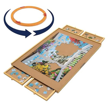 The Original Rotating Puzzle Board with Drawers