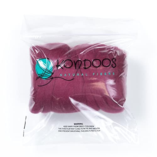 Colored Natural Wool roving (8 Ounce)