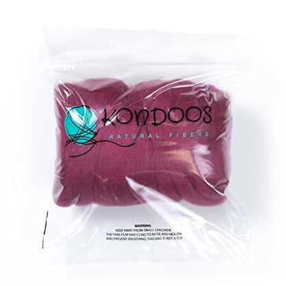 Colored Natural Wool roving (8 Ounce)