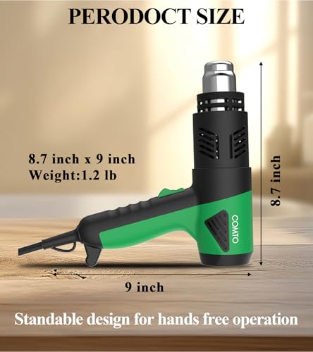 Heat Gun 1800W Variable Temperature Hot Air Gun with LCD Display