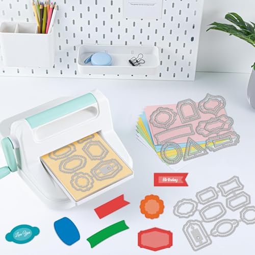 30 Styles Labels Die Cuts for Card Making Backgrounds Frame Metal Cutting Die for Scrapbooking Carbon Steel Embossing Template Tab Note Cutting Dies DIY Cards Album Crafts Supplies (30 Count)