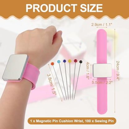 Magnetic Wrist Pin Cushions for Sewing