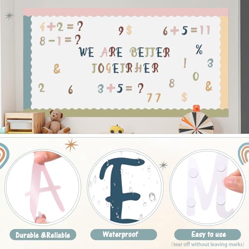 221 Pcs Boho Bulletin Board Letters for Classroom Wall (221 Count)