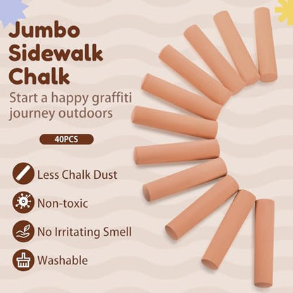Jumbo Sidewalk Chalk for Kids Outdoor