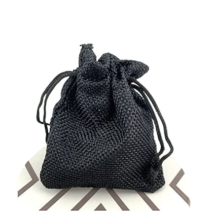Pack of 25 Burlap Gift Bags with Drawstring Linen Jewelry Pouches Wedding Hessian Jute Bags for Birthday and Treat Pouches Party Wedding Favors Gift