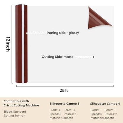 Brown HTV Roll Heat Transfer Vinyl