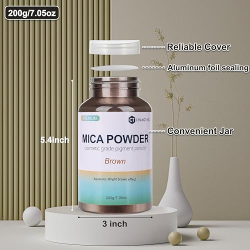 Mica Powder 7.05OZ（200g） (7.0548 Ounce)