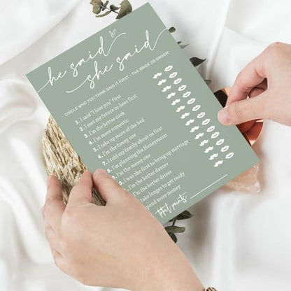 Bridal Shower Games Cards (25 Count)