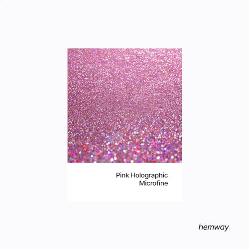 Craft Glitter Pink Holographic 100g Microfine Glitter (100 Gram)