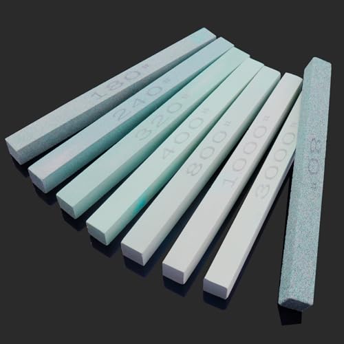 8 pcs Rectangular Shaped Sharpening Stone Sticks Set (8 Count)