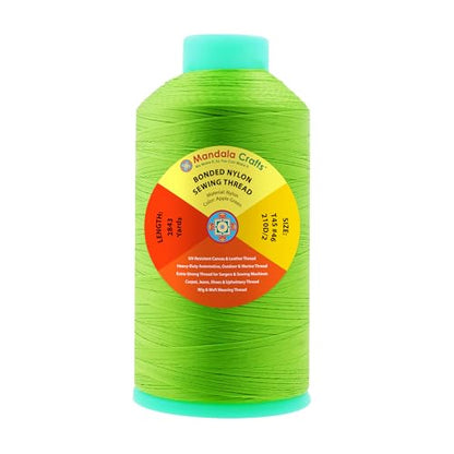 Size 46 210D T45 Apple Green Bonded Nylon Thread (8529 Foot)