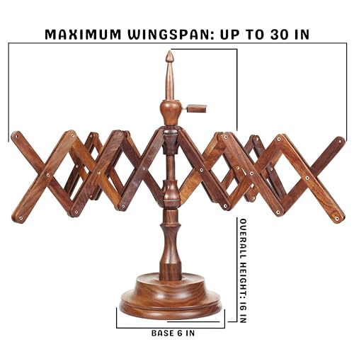 Wooden Yarn Ball Winder & Table Top Swift Set