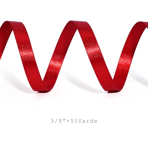 Bright Red Satin Ribbon 3