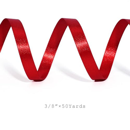 Bright Red Satin Ribbon 3