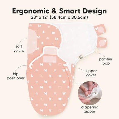 Newborn Swaddles with Zippers