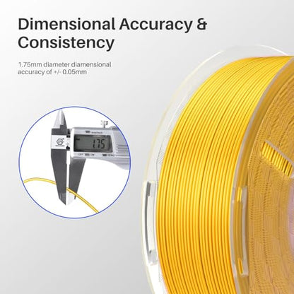 Silk PLA 3D Printer Filament Bundle 1.75mm 4 * 250g Dual Colors (4 Count)