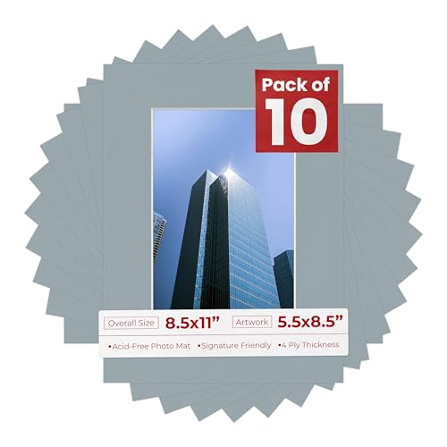 5.5x8.5 Mat for 8.5x11 Frame (10 Count)