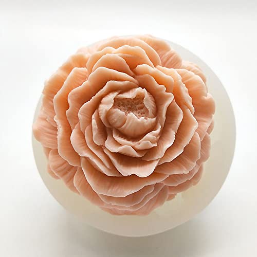 Peony Rose 3D Flower Resin Cake Mold