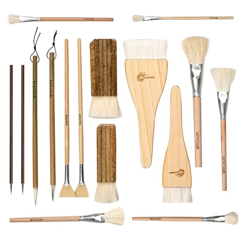 Pottery Glaze Brushes (16 Count)