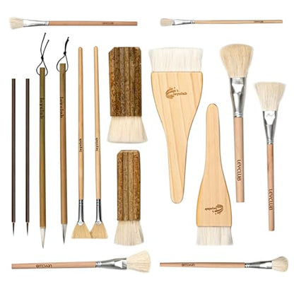 Pottery Glaze Brushes (16 Count)