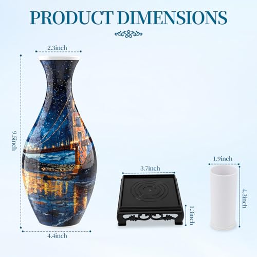 3D Puzzles Vase for Adults (160 Count)