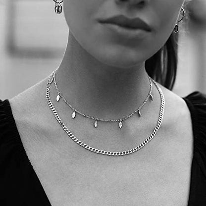16ft Cuban Link Chain Roll 6mm Silver Stainless Steel Necklace Chains for Jewelry Making