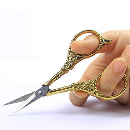 Vintage European Style Scissors Stainless Steel for Cross Stitch