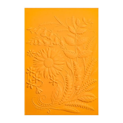 3D Embossing Folders Sunflowers Leaves Textured for Card Making