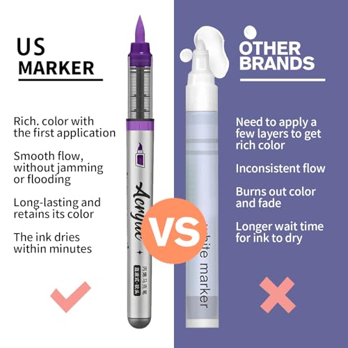 Purple Pink Acrylic Paint Pens