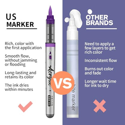 Purple Pink Acrylic Paint Pens