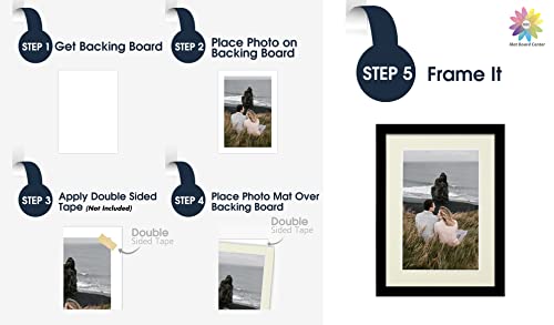 Mat Board Center 10 Pack 5x7 Photo Mats for 4x6 Picture (10 Count)