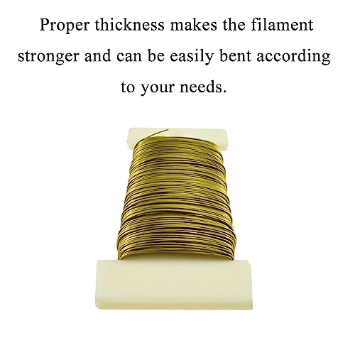 26Gauge Golden Metal Floral Wire