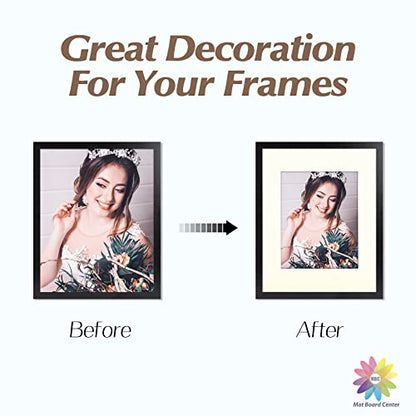 Mat Board Center 10 Pack 11x14 Photo Mats for 8x10 Picture (10 Count)