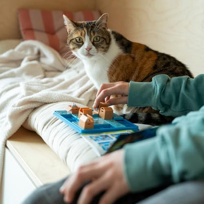 Cats & Boxes Logic Puzzle Game with 60 Challenges for Ages 7+