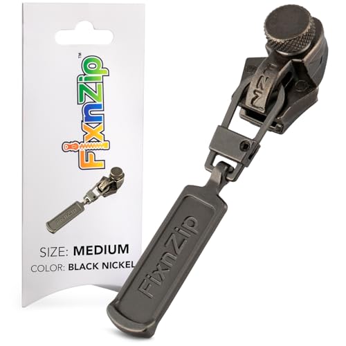 Medium Black Nickel Zipper Repair Kit