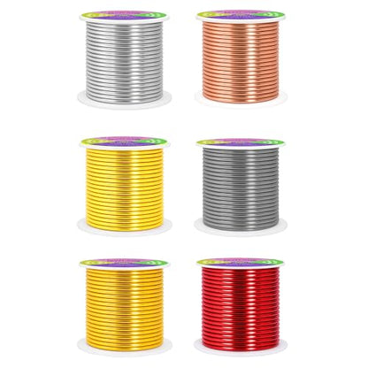 8 GA Gray Copper Red Assorted Anodized Aluminum Craft Wire