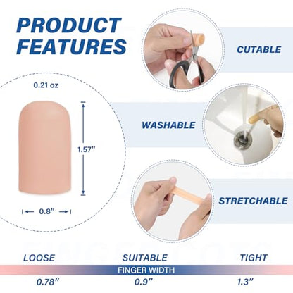 Gel Finger Cots Protectors (10 Count)