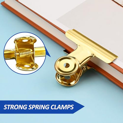 10 Pack Large Metal Hinge Clips 2.5 Inches Bull Hinge Paper Clips