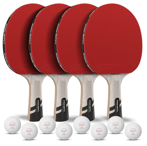 Ping Pong Paddles Set of 4