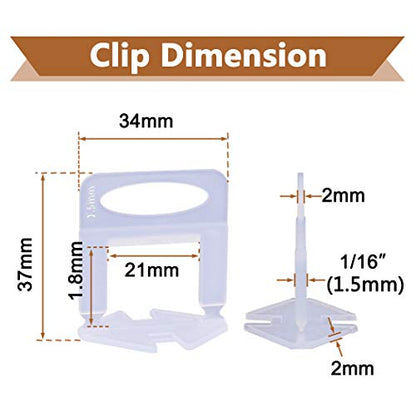 4000 PCS Tile Leveling System Clips 1
