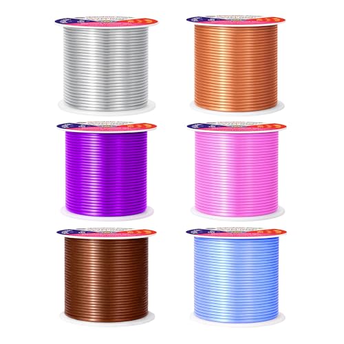 16 GA Blue Pink Brown Assorted Anodized Aluminum Craft Wire (276 Foot)