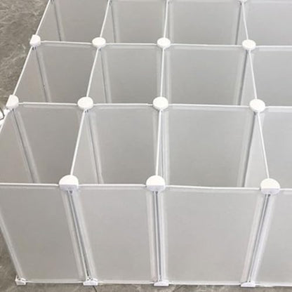 Semi Circle Plastic Cube Connectors 50 Pieces for Modular Wire Storage Organizer Easy Assembly Universal Closet and Shoe Storage Hardware