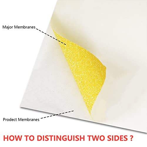 Heat Transfer Vinyl Glow Gold Glitter HTV Rolls