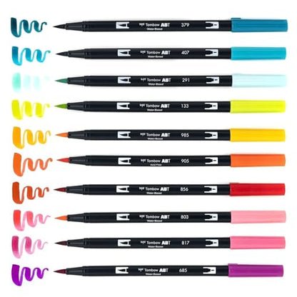 56189 Dual Brush Pen Art Markers (10 Count)