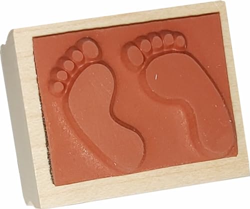 Feet Rubber Stamp