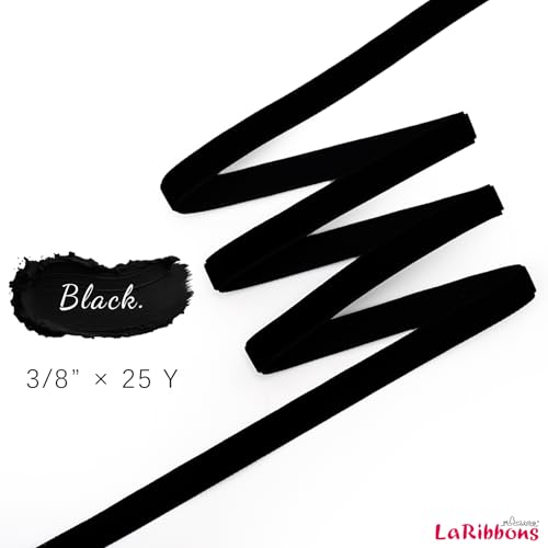 Black Thin Velvet Ribbon