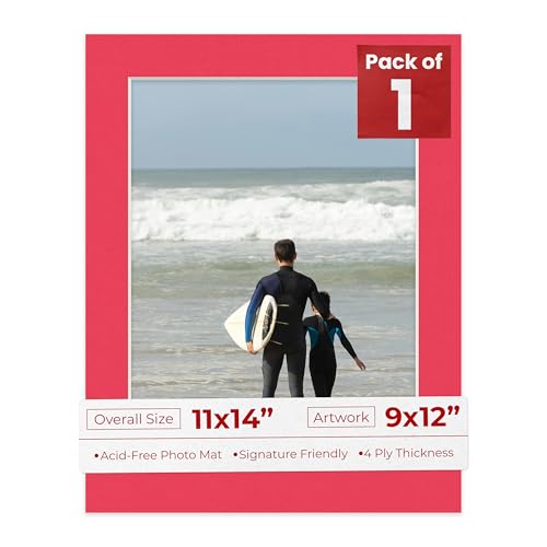 11x14 Mat Bevel Cut for 9x12 Photos