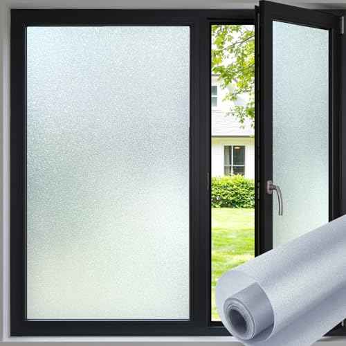 Frosted Glass Window Privacy Film with Tools (6.44 Sq Ft)