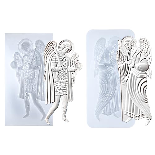 Art Molds for Polyclay Air Dry Clay Plaster (2 Count)
